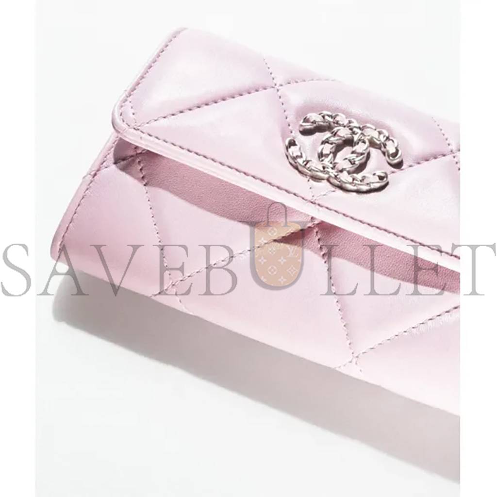 CHANEL CHANEL 19 FLAP WALLET AP2700 B07327 NH622 （15*10.5*3.5cm）